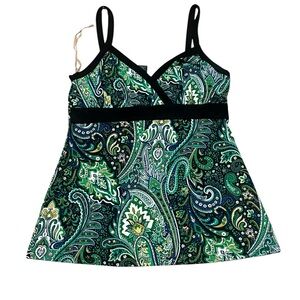 International Concepts Medium Petite Geometric Tank Top Shirt Blouse